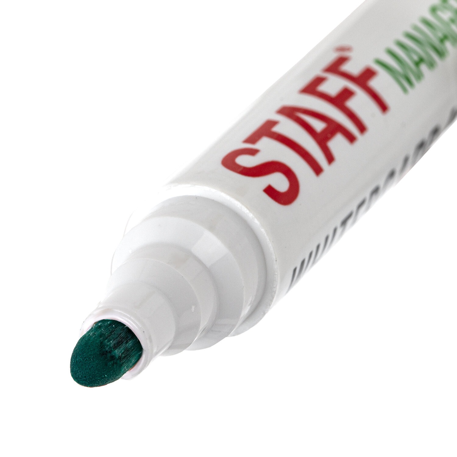 Маркер стираемый для белой доски ЗЕЛЕНЫЙ, STAFF "Manager" WBM-491, 5 мм, с клипом, 1514940
