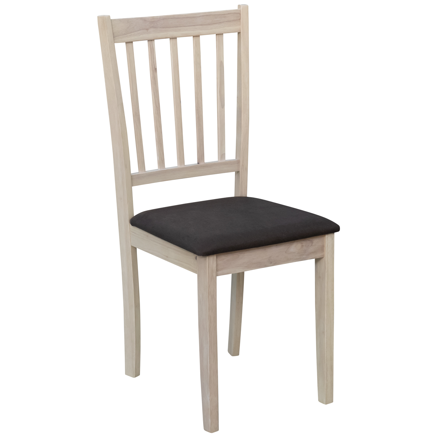 Комплект мебели: стол + 6 стульев №B2 (выбеленный/темно-коричневый) (Малайзия)0