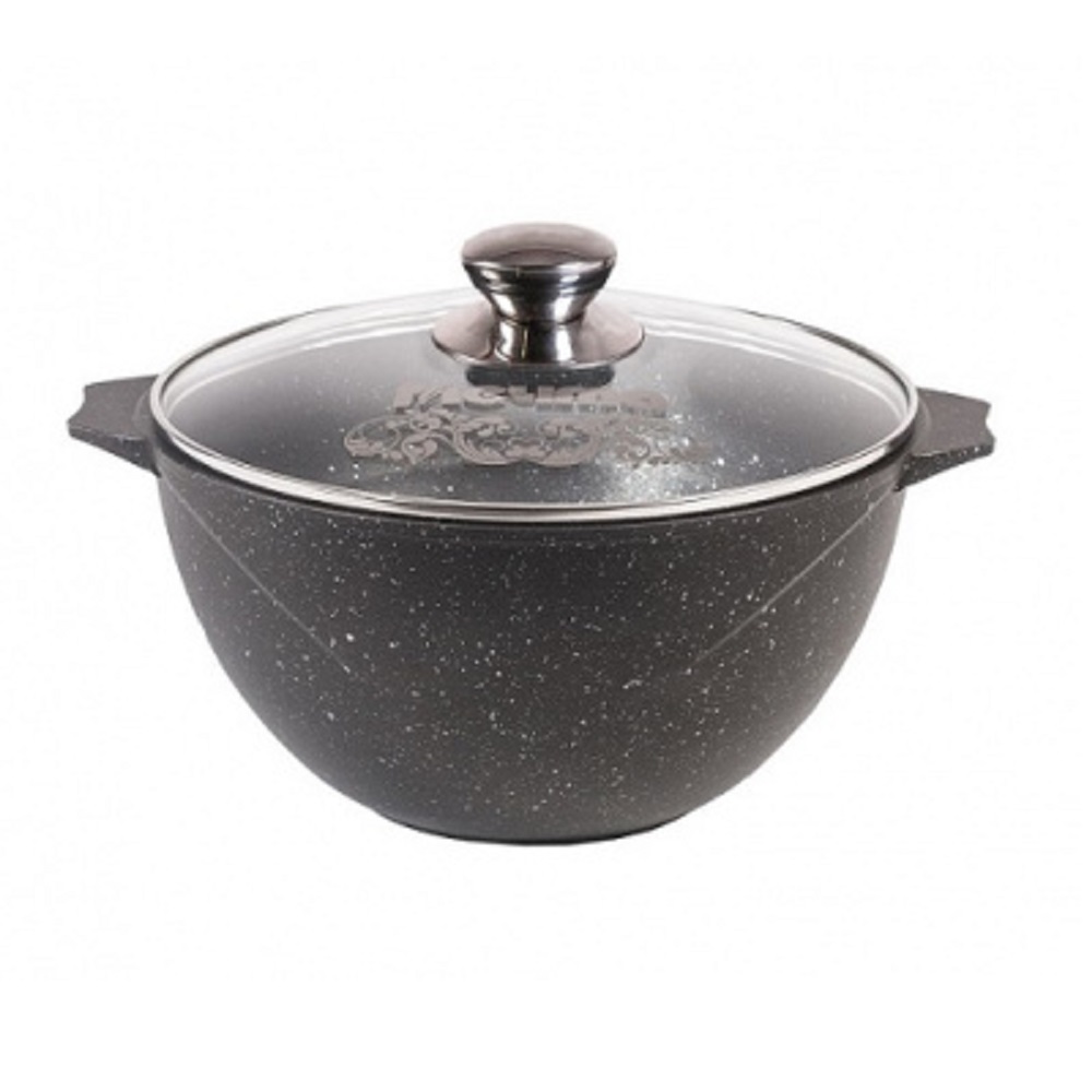 Казан для плова 7 л. № 57802 АП Гранит black
