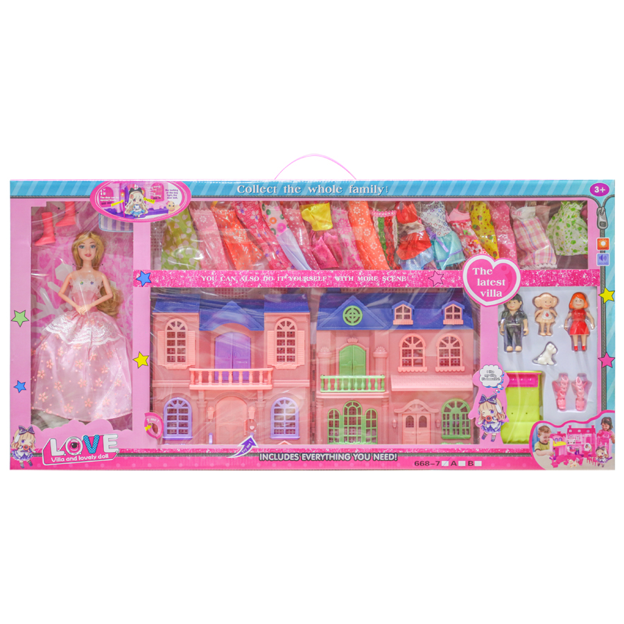 Игровой набор: домик с куклой №HWA1027077 (ВИ)