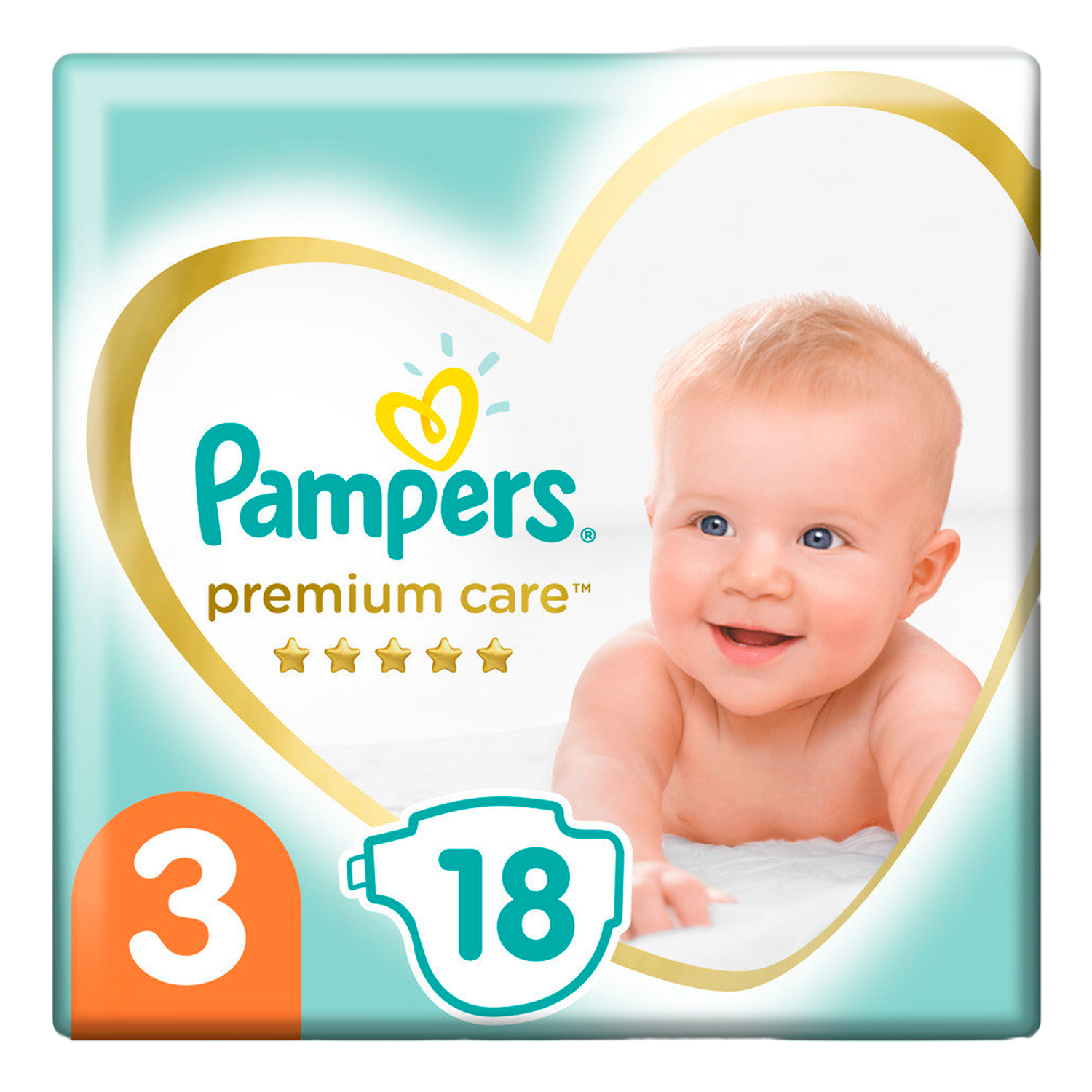 Подгузники Pampers Premium Care Midi 18 шт.