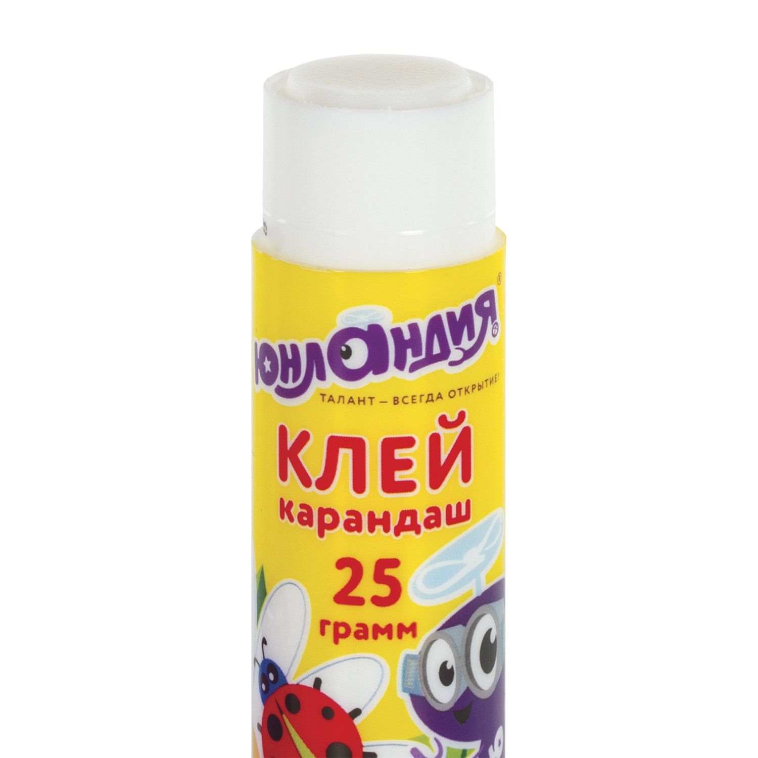 Клей-карандаш ЮНЛАНДИЯ "ЮНЛАНДИК И БОЖЬЯ КОРОВКА", 25 г, улучшенный, 2276120