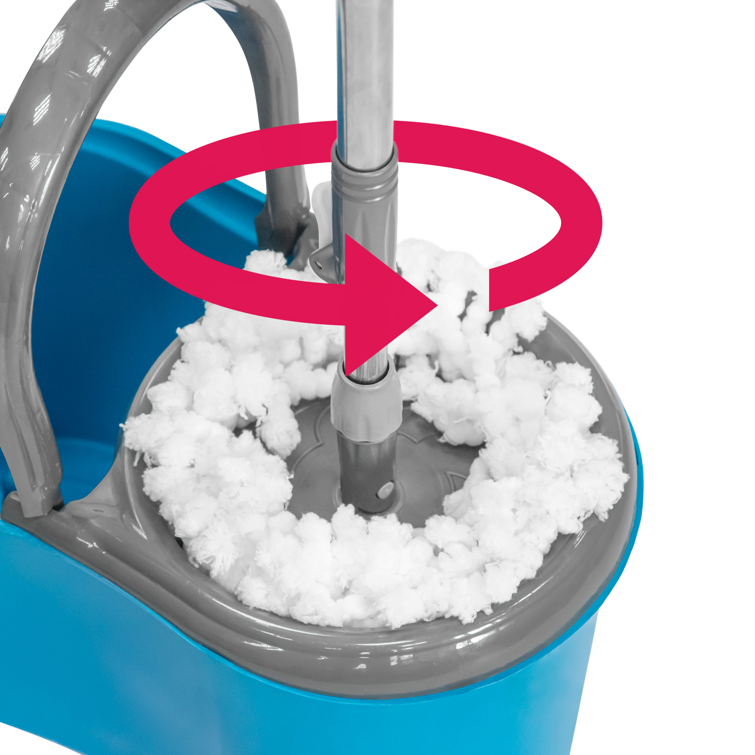 Ведро со шваброй 14 л. №BU116 (пластиковое)3