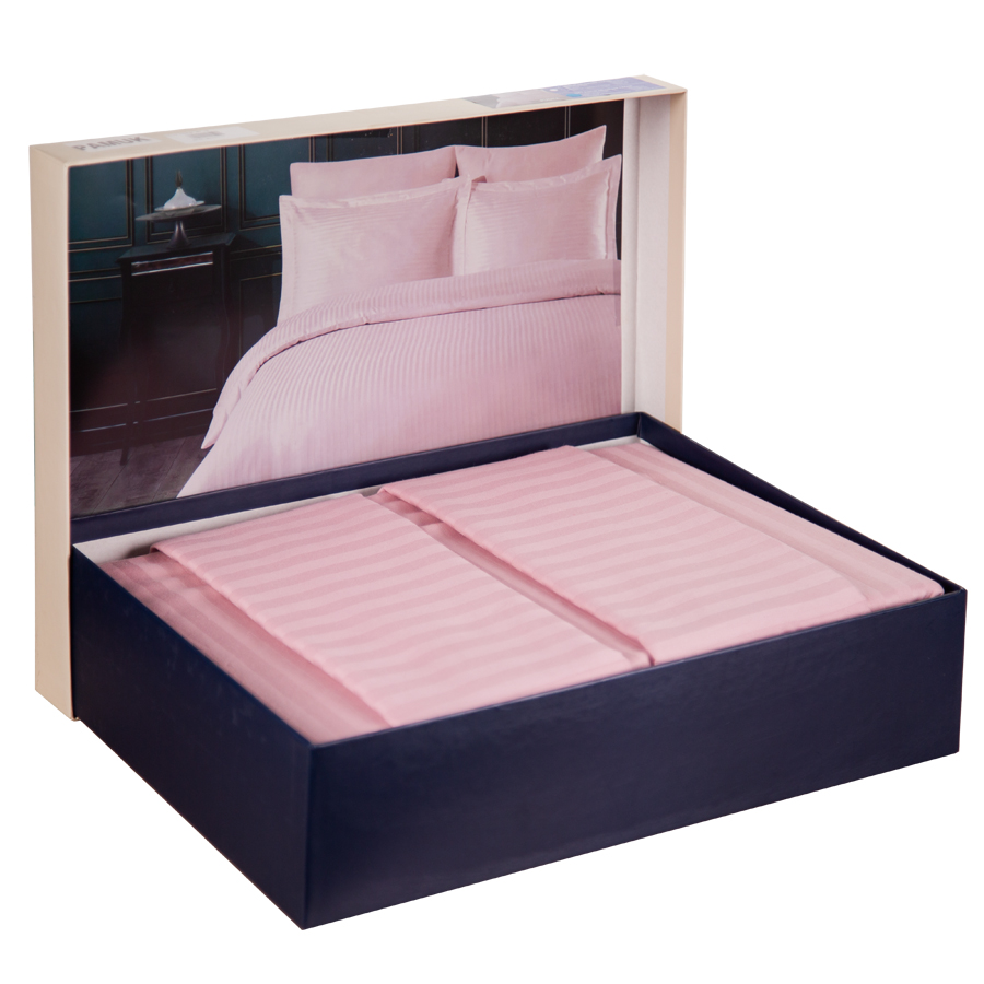 Комплект постельного белья 2 спальные страйп сатин (Турция-Varol)