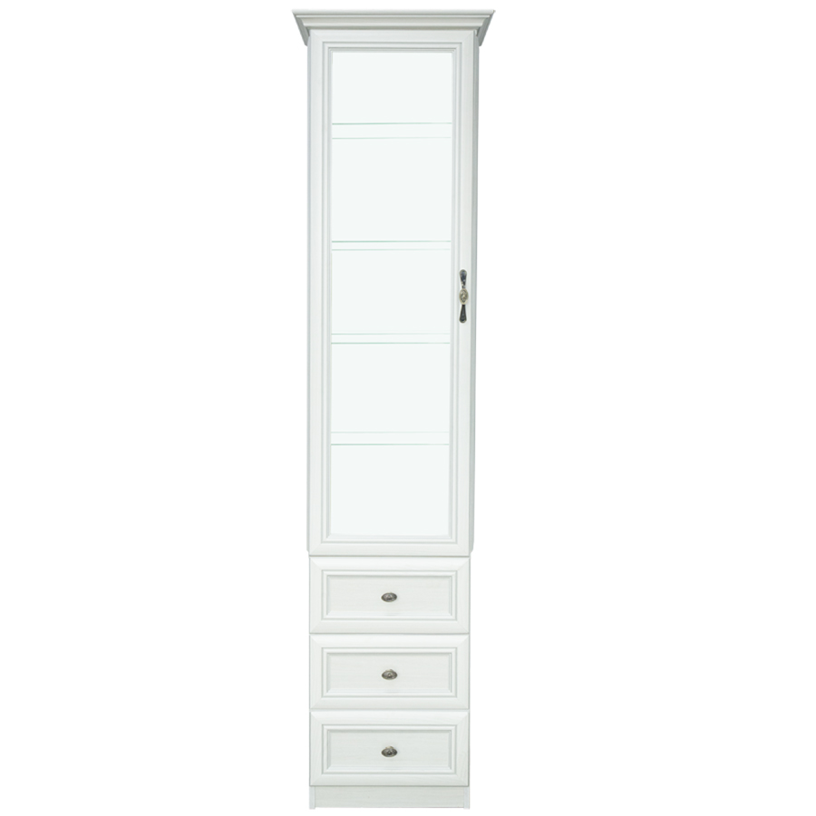 Шкаф с витриной №Р330.09 (ясень анкор) (Беларусь)0