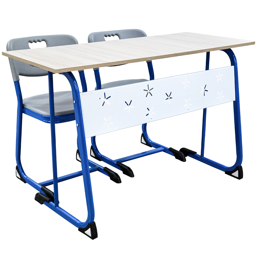 Парта школьная 2-х местная KZ (с ЛДСП столешницей ) + 2 стула