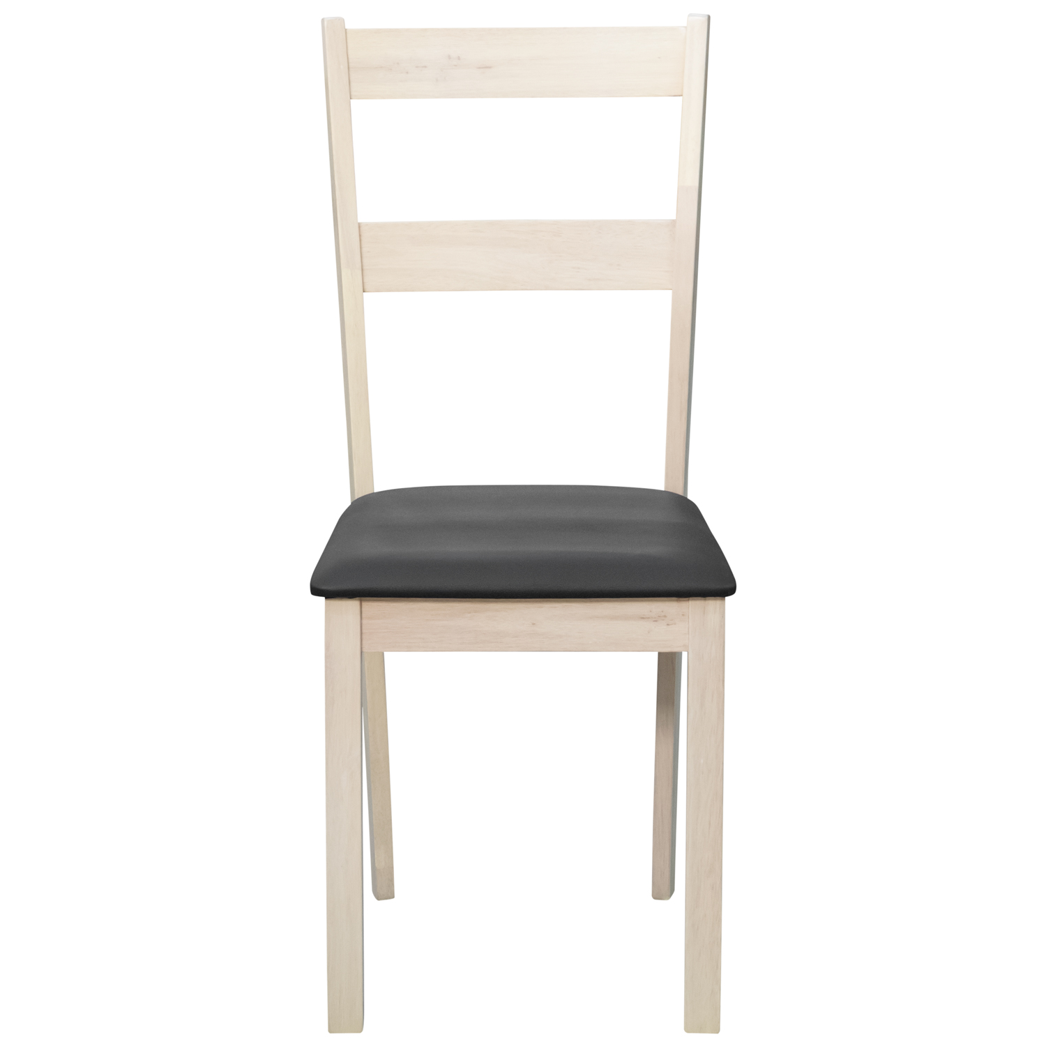 Комплект мебели: стол + 6 стульев №B1 (выбеленный/черный) (Малайзия)1