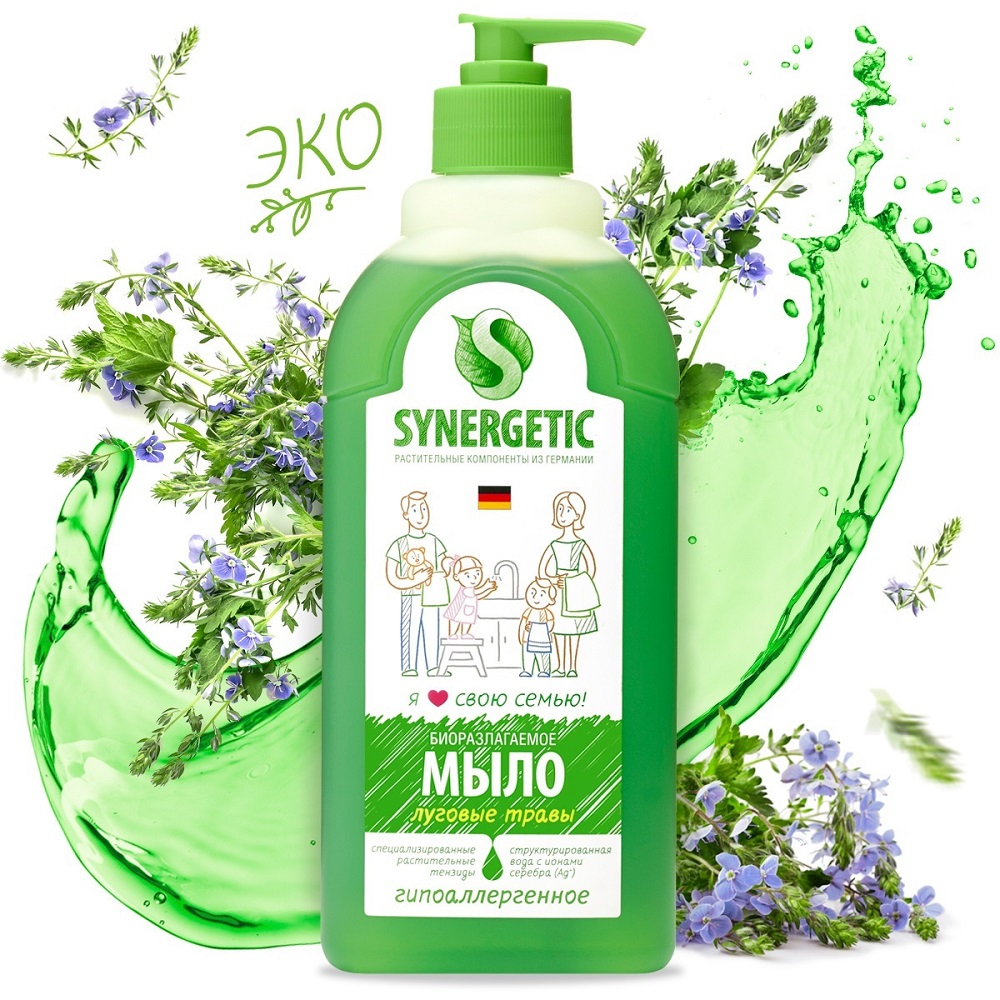 Мыло жидкое "Synergetic" 500 мл.0