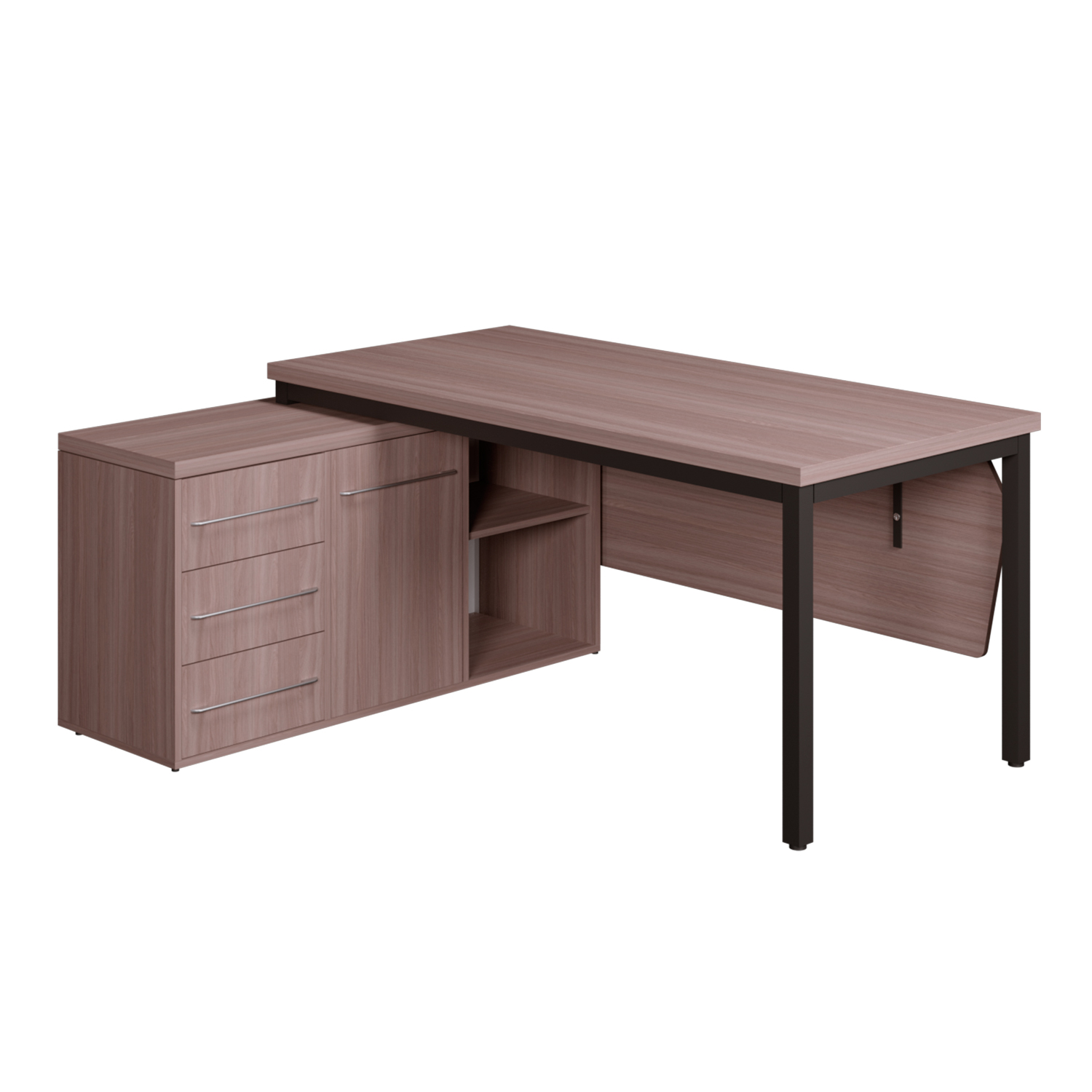 Стол с тумбой "Хантер" (1400х700 мм.)2