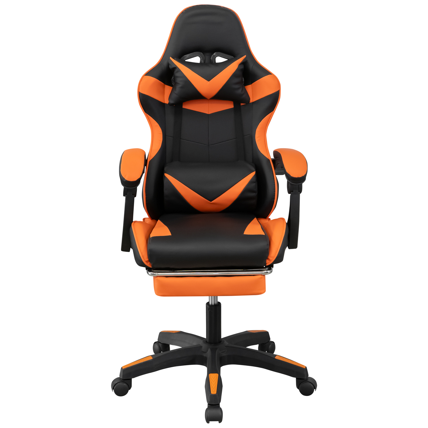 Кресло GM-202F (черный / оранжевый) (ВИ)0