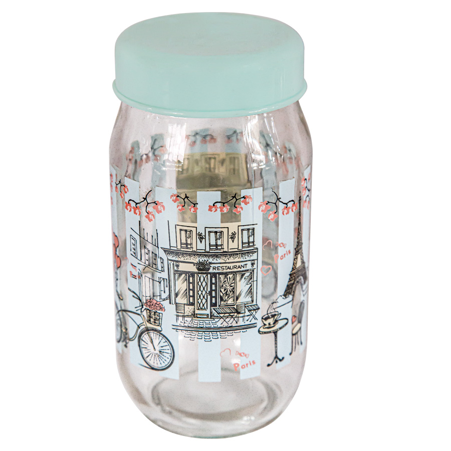 Банка для сыпучих продуктов с крышкой №G1013 BST (И)0
